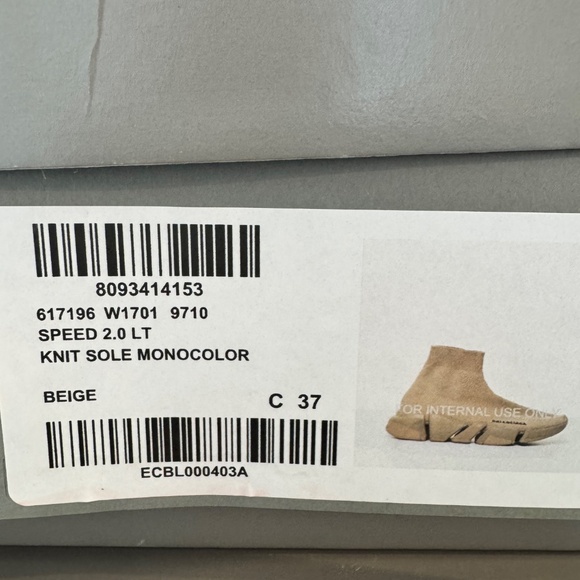 Balenciaga tan speed 2.0 runner sock sneaker - Picture 5 of 6